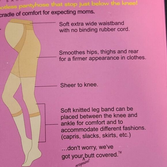 SPANX Maternity Footless Pantyhose in Black NWT Size B 115-150 lbs. Mama Spanx - Picture 6 of 6